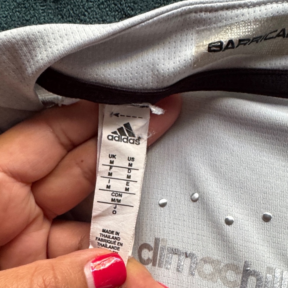Adidas Men's White Graphic Jersey - Picture 6 of 8